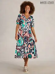 White Stuff Blue Megan Jersey Dress (W26357) | $150