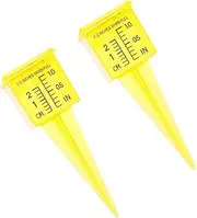 Kisangel 2Pcs Wide Mouth Sprinkler Gauge Rainfall Measuring Cup Accurate Rain for Garden and Lawn Water Measurement for Farming and Outdoor Use