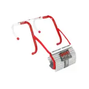 Quell 2-Storey Fire Escape Ladder Anti-Slip Rungs Flame Resistant 4m up to 453kg