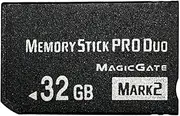 Original 32GB High Speed Memory Stick Pro Duo Mark2 32GB for PSP 1000 2000 3000 Camera Memory Cards