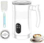 Milk Frother and Warmer,Milk Foamer,Milk Steamer,Electric Foam Maker,Coffee Milk Frother,Milk Foam Maker,Milk Heater,Milk Frother and Steamer for Coffee Latte Hot Chocolates Cappuccino (White)