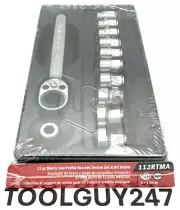 SNAP ON 12 Piece 1/4" Drive 12-Point Metric Low-Profile Ratchet & Socket Set +