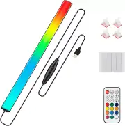 Under Monitor RGB Light Bar,LED Light for Desk Gaming Setup,USB Powered Keyboard