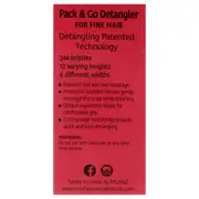 Pack and Go Detangler Fine Hair - Purple-Pink by Michel Mercier for Unisex - 1 Pc Hair Brush