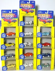 13pc 1999 JL T-Jet ThunderJet AW Style Slot Car Body Set RARE 'iWheel' WHITE SET