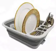 Rejilla plegable para secar platos, ahorro de espacio para cocina, Camping