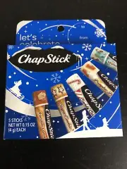 ChapStick Let's Celebrate Holiday Collection 5 Pack Lip Balm (NEW)
