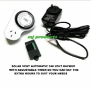Solar roof vent, automatic 240v back-up /Mj products vents only