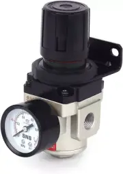 SNS AR3000-N02 1/4" NPT Air Pressure Regulator 0-150 PSI with Gauge & Bracket
