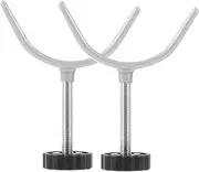 Kisangel 2Pcs Pressure Mounted Gate Screws Shape Threaded Rods for Safety Gates and Stair Rails No Tools Needed Wall Safe Installation
