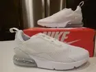 Youth Nike Air Max 270 'White Silver" (PS) Shoes -Style# AO2372 103-Size 3Y -NEW