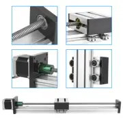 0808 Screw Long Stage Actuator Sliding Table Nema17 42 Stepper Motor 400mm Strok