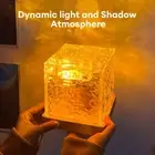 16 Color Crystal Lamp Water Ripple Projector Night Light Aesthetic Sunset Light