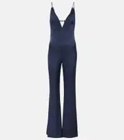 [Galvan] Galvan Avedon Globe crêpe satin jumpsuit AU 16 blue