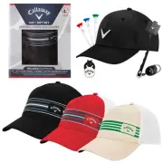 Callaway Golf Gift Set Baseball Cap Tees Ball Marker Club Brush Stocking Filler