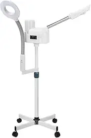 2 in 1 Professional Facial Steamer for Esthetician Facial Steamer with Magnifying Lamp Face Steamer for Salon or Home Use Facial Steamer