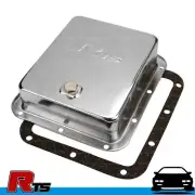 RTS Transmission Pan Deep Steel For Ford C4 C10 Chrome