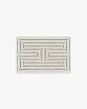 60' x 90' | Machine Washable Runner Rug | Kid & Pet Friendly | Indoor Rug | Jonathan Adler Labyrinth Camel & Ivory Tufted Rug | Ruggable