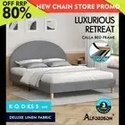 ALFORDSON Bed Frame Queen Double King Single Mattress Base Platform Grey Fabric