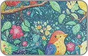 Parents' Day Cartoon Cute Bird Family Colorful Summer Cooling Blankets Self Cooling Blankets for Indoor Cats for Kitten Dogs Outside Waterproof cama Fria para perro M