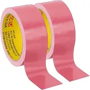 uxcell 1.6"x0.01" Bookbinding Tape, 22 Yard Total 2 Roll Cloth Bookbinding Repair Tape Book Binding Tape Self Adhesive for Repairing Old Books, Pink