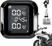 Tire Pressure Gauge - Rv Tire Pressure Monitor, Rv Motorcycle Tpms System | Temperature Alarm Pressure Gauge with Magnetic Charging, Car Wireless Tire Pressure Monitor for Motorcycle Enthusiast