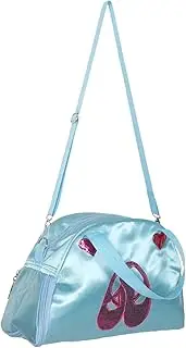 LAPYAPPE Little Girl Dance Tote Bag Stylish Shoulder Ballet Bag for Girls Ample Storage for Dance Shoes and Leotards Lightweight and Comfortable for Young Dancers Versatile Design Sky-Blue