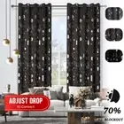 Room Darkening Eyelet Curtain Light Blocking Panel Drape Decor Good for Sleeping