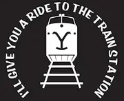 WSQ I'll Take You to The Train Station Yellowstone - 5.5x4.7 Inches - for Car Truck SUV Van Window Bumper Wall Laptop MacBook Tablet Cup Tumbler and Any Smooth Surface