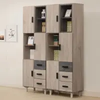 在飛比找momo購物網優惠-【Homelike】愛瑪4.4尺六抽書櫃