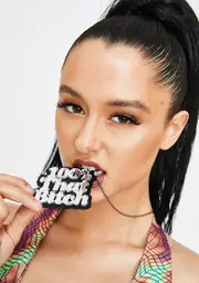 [Gumball Poodle] 100% That Bitch Statement Necklace