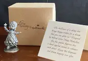 HALLMARK LITTLE GALLERY PEWTER Vintage ‘83 Figurine A Dream To Glow On Girl Star