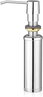 Home Hotel Deck Mounted Liquid Dispenser Bottle Kitchen Bathroom Shower Lotion Shampoo Pump Stainless Steel Liquid Dispensing Bottle 250ml Soap Lotion Shower Dispenser