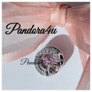 PANDORA Sparkling Pink Love Birds Charm NeW Tag PANDORA Charm BOX