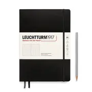 Composition Hardcover Dotted Notebook, 219 Numbered Page (Black) - B5