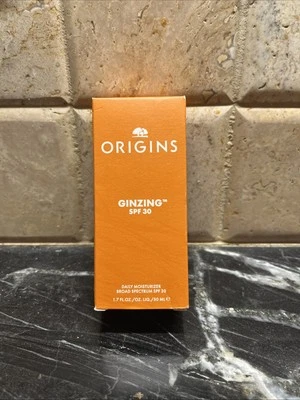 Origins Ginzing SPF 30 Daily Moisturizer Sunscreen 1.7 fl.oz/50 ml New