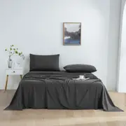 Dreamaker Micro Flannel Sheet Set - Charcoal