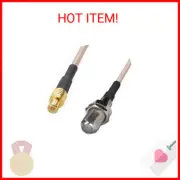 DHT Electronics 2PCS RF coaxial coax cable assembly MCX male to F female 6''