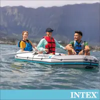 在飛比找PChome24h購物優惠-INTEX MARINER 4 高強度4人座橡皮艇(6837