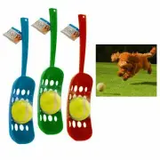 1 Pet Ball Launcher Set Tennis Scoop Toss Dog Play Fetch Games Park Fun Training