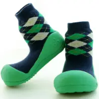 在飛比找momo購物網優惠-【Attipas】韓國Attipas學步鞋-菱格紋綠