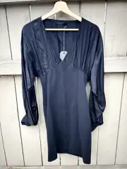 NWT All Saints Sabrina Dress Goth Gothic Dark Romantic Whimsy Goth Punk Sz M