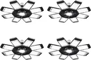ANYPOWK LED Garage Light - 20000 Lumen 6500K Daylight 200W, Eight Leaf Led Garage Ceiling Lights, Pack of 4