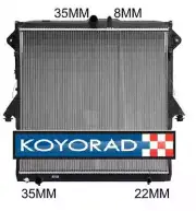 Radiator For Ford Ranger PX 2.2L Turbo Diesel Mazda BT-50 2.2L Man 11- Koyo