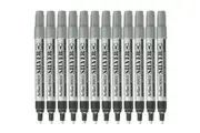 Artline 900XF Paint Marker Bullet Tip Nib 2.3mm Metallic Silver Box 12
