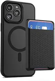 Encased Magnetic Wallet Case Set - Designed for iPhone 14 Case with Kickstand Card Holder and Screen Protector - Compatible with MagSafe (Crystal Clear)