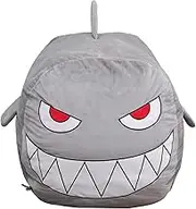 Shark Stuffed Animal Toy Storage Boys Bean Bag Chair Cover Velvet Extra Soft Large Size Storage Stuff Organization Replace Mesh Toy Hammock for Kids Toys Blankets Towels Clothes Household Supplies