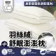 【BOSS BEDDING 小老闆寢具】羽絲絨舒眠澎澎枕(枕頭 羽絲絨枕 水洗枕 飯店枕 人體工學)