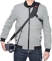 Camera Strap Adjustable and Comfortable Neck Shoulder Strap with Safety Tether and Lens Cleaning Cloth for DSLR SLR Camera