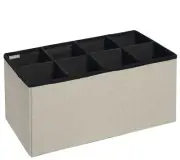 Fresh Home Elements Blox Shelving w/Customizable Pockets in Taupe